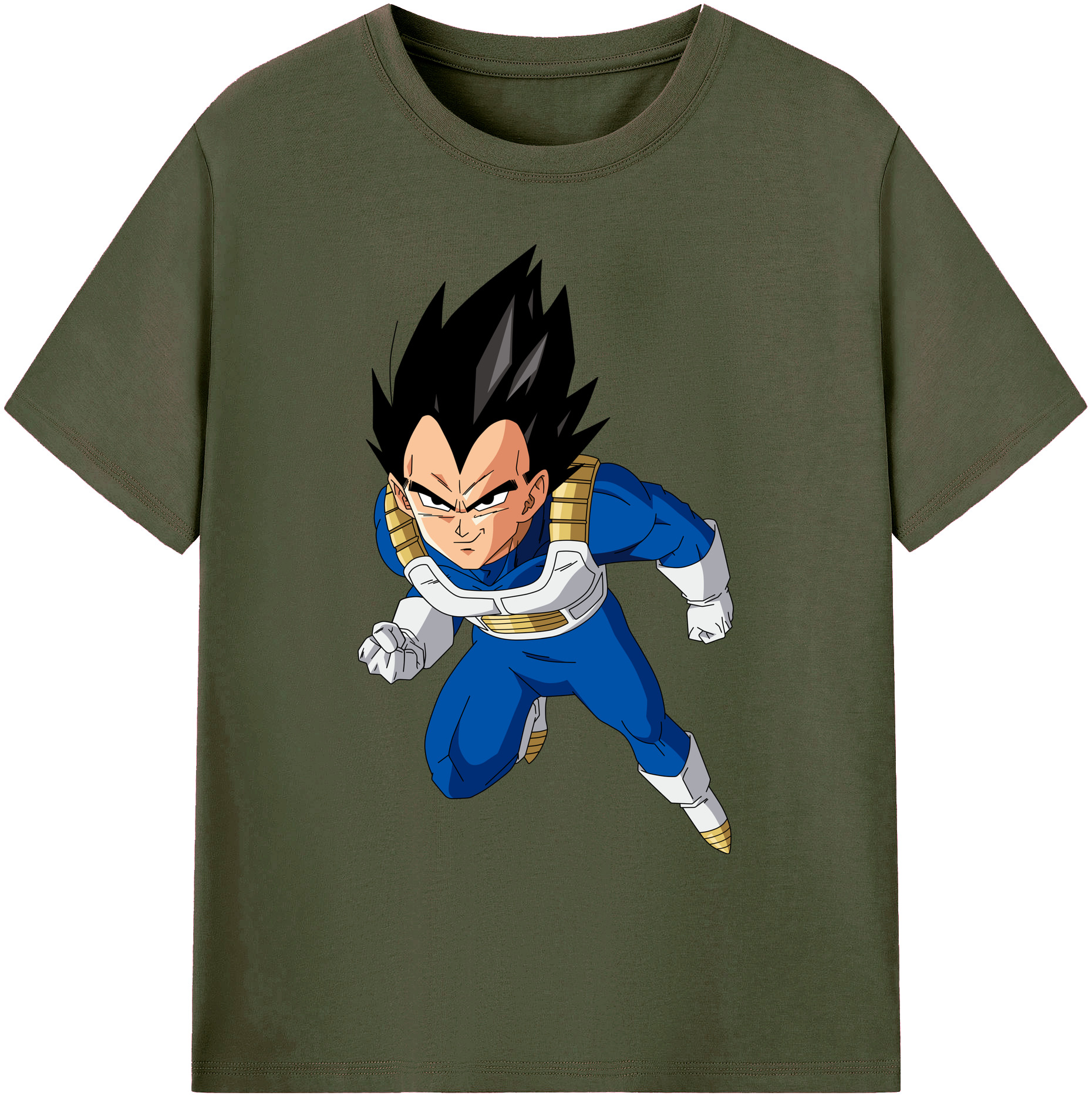（画像用） ドラゴンボール ベジータ四世（Bejīta Yonsei）DRAGON BALL Vegeta IV 綿100％ メンズ半袖Tシャツ｜肌触りやわらか＆通気性